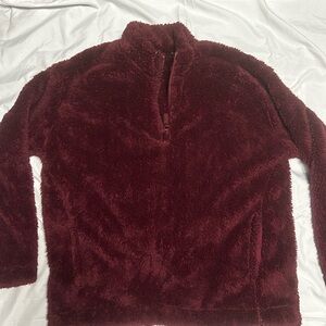 Lands End plush fleece pull-over. Size S
